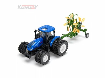 KO6637HB KORODY Tractor with double wheels and haytedder RC RTR 1:24