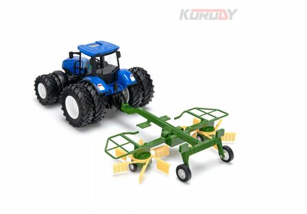KO6637HB KORODY Tractor with double wheels and haytedder RC RTR 1:24