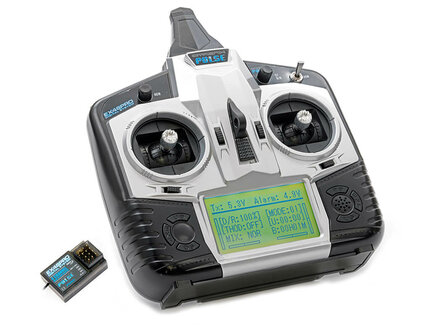 ET1111 Zenderset ETRONIX PULSE EX4GPRO 4CH 2.4GHZ FHSS STICK RADIO SYSTEM