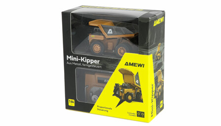 22743 minidumptruck op schaal 1:64 2.4Ghz met proportionele besturing