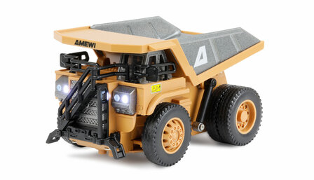 22743 minidumptruck op schaal 1:64 2.4Ghz met proportionele besturing