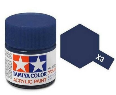 Tamiya Acrylic X-3 Royal Blue &ndash; 10ml Bottle 81003