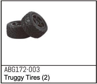 ABG172-003 Truggy Wheels Ersatzteil f&uuml;r Absima 1:14 First Step Performance Cars 