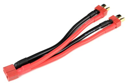 Revtec - Power Y-Lead - Parallel - Deans - 12AWG Silicone Wire - 12cm - 1 pc gf-1321-071