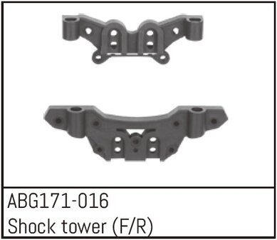 ABG171-016 Absima Ersatzteil f&uuml;r Absima 1:14 First Step Performance Cars Shock tower F/R
