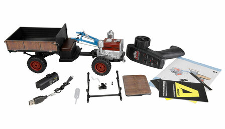 22764 Retro tractor met rook en licht, 4WD, schaal 1:12 RTR