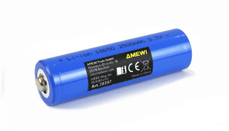 28397 Li-Ion Akku LiIon 1S 3,7V 18650 Zelle 2500mAh