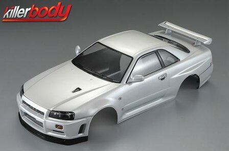 KB48644 Body - 1/10 Touring / Drift - 190mm - Finished - Nissan Skyline R34 - Pearl-White