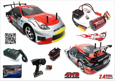 RC auto HI4123BLSS DRIFT ON ROAD HIMOTO 1/10 BRUSLESS SENSORLESS 2.4GHZ RTR 4WD VEGA TOURING