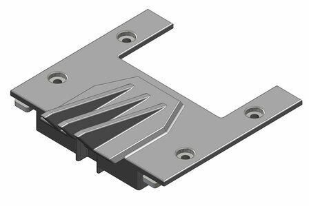 Onderdeel C-00250-007 Team Corally - Chassisbeschermer - Lange Wielbasis - Voorkant - Samengesteld