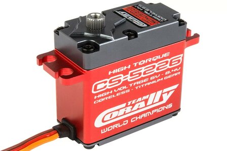 Team Corally - CS-5226 HV High Speed Servo - High Voltage - Coreless Motor - Titanium Gear - Ball Beared - Full Alloy Case