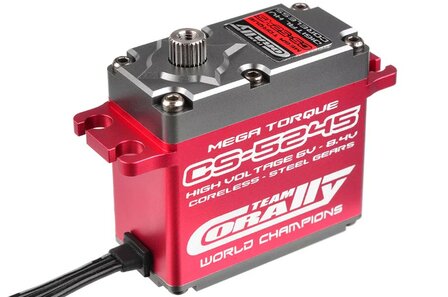 Team Corally - CS-5245 HV Ultra High Torque Servo - High Voltage - Coreless Motor - Steel Gears - Ball Beared - Full Alloy Case