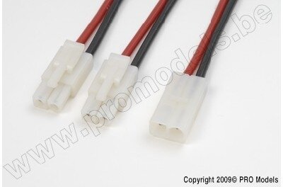G-Force RC - Y-kabel parallel Tamiya, silicone kabel 14AWG (1st) GF-1320-041