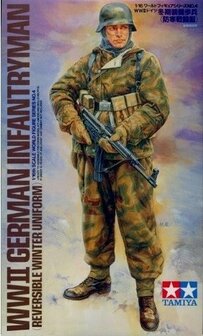 Tamiya bouwpakket 36304 schaal 1:16 WWII German Infanterist winter2