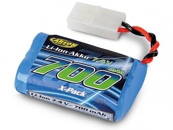 Carson accu pack 7,4V 700mAh FD Tamiya aansluiting 608116