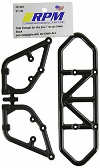 RPM 81002 Black Rear Bumper Traxxas Slash