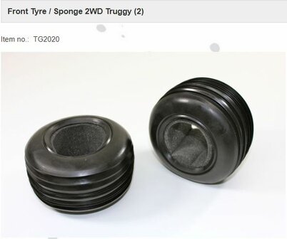 Team C TG2020 Front Tyre / Sponge 2WD Truggy (2)