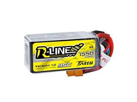 Lipo batterij, Tattu R-Line 1550mAh 95C 4S1P lipo battery pack for FPV Racing Drone XT60 plug