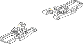 ACME racing part 30711 Front lower sus. arms l/r 1 set