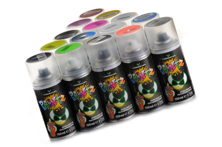 Absima spuitbus Polycarbonat Spray &quot;PAINTZ fluo rood&quot; 150ml