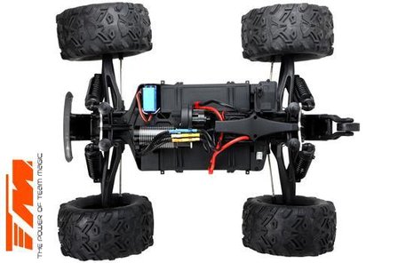 Auto - Monster Truck Electric - 4WD - RTR - Brushless 2250KV - 6S - Waterproof - TM E6 RAPTOR - Zwart / Yellow