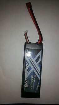 Lipo batterij,  LiPo Akku 2S 7,4V 30C 3500mAh Hardcase, DEANS