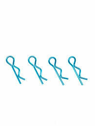 Body clips 1/8 10ps (universeel)  blue