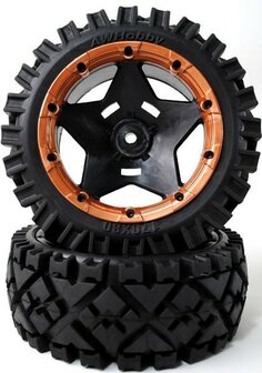 RC banden on the road  Road Wheels Rear (Single 1pc ) For Yama Petrol Buggy 1:5