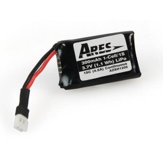 Lipo accu Ares AZSH1205 Ares Ethos QX 75 300 mAh 1-Cell / 1S 3.7V 15C LiPo Battery Micro A Connector