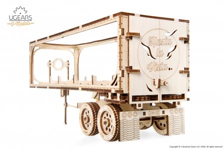 Houten bouwpakket Ugears Model Heavy Boy Truck Trailer VM-03