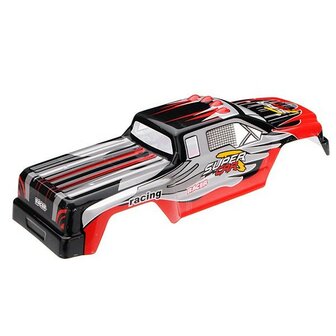 Onderdeel voor monstertruck terminator WL toys 969-14  body kleur rood