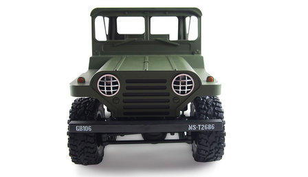 RC U.S. Jeep MS 151 militaire terreinwagen 1:14 4WD RTR, Dessert leger groen