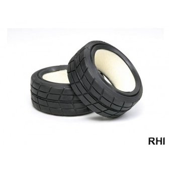 51023,1/10 Racing Radial Tires 24mm (2) w/Sponge