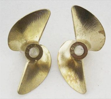 Professional Racing Propeller koper 2-Blatt Propeller 45mm pit 1.9 4.76mm asgat