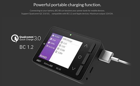 ISDT BattGo BG-8S Battery Meter, LCD Display Digital Battery Capacity Checker Battery Balancer Battery Tester for LiPo/Life/Li-ion/NiMH/Nicd