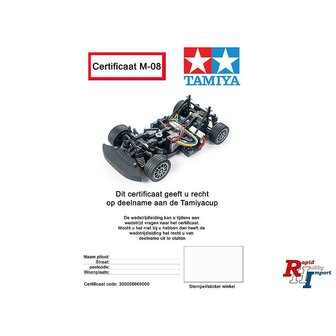 RC auto bouwpakket 58669 1/10 RC M-08 Chassis Kit incl. certificaat