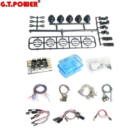 Rc verlichting set 28975 G.T. Power TRX-4 LED Light System for Traxxas Rock Crawler 