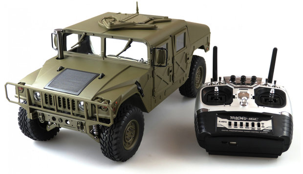 RC 4x4 U.S. Militär Truck 1:10 Army groen RTR 22417