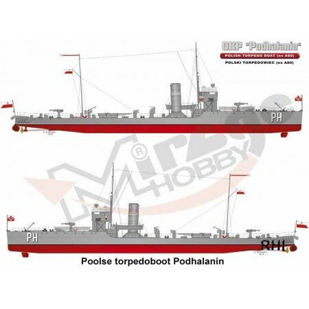 Bouwpakket Mirage-Hobby 350506 ORP 'Podhalanin' Polski Torpedowiec (ex A80)