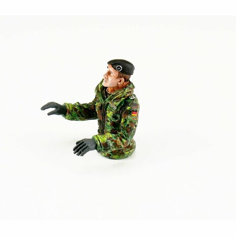 RC tank figuren 1/16 Half Figure Tank Commander Leopard nieuw nummer FG-10046