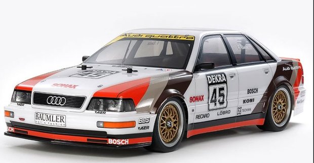 RC auto bouwpakket Tamiya 58682 1:10 RC Audi V8 Tourenwagen TT-02