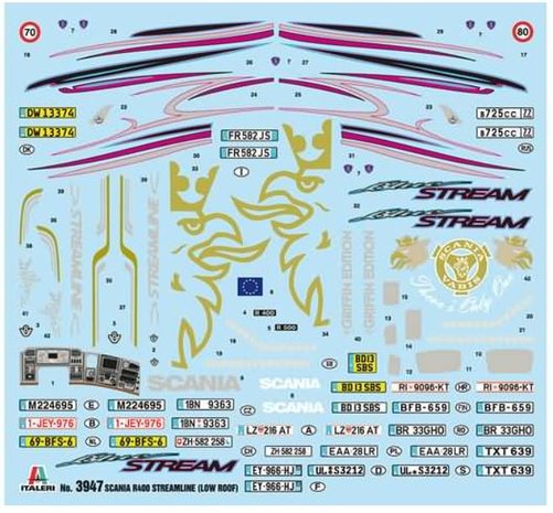 Bouwpakket Italeri  3947 1/24 Scania R400 Streamline