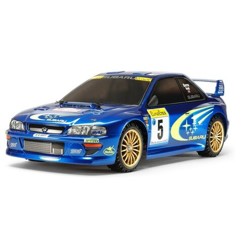 RC on the  road auto Tamiya bouwpakket 58631 1/10 Impreza Monte-Carlo 99 TT-02