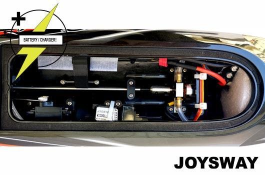 RC speedboot Joysway  Race Boat - Electric - RTR - Super Mono X V2 - HRC COMBO - 11.1V 1800mAh 40C LiPo & AC Balance Charger