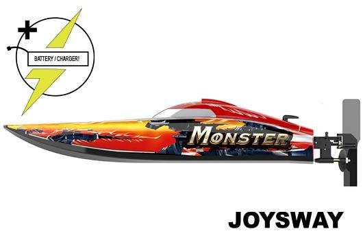 RC speedboot Race Boat - Electric - RTR - Monster - BRUSHLESS - HRC COMBO 11.1V 2500mAh 40C LiPo & AC Balance Charger