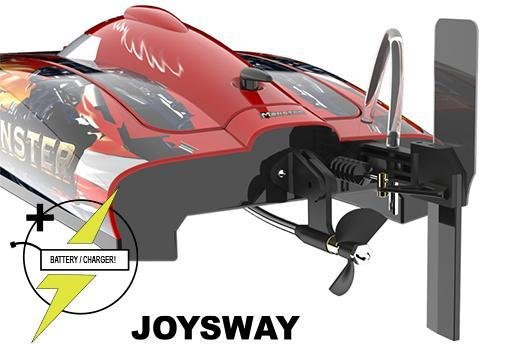 RC speedboot Race Boat - Electric - RTR - Monster - BRUSHLESS - HRC COMBO 11.1V 2500mAh 40C LiPo & AC Balance Charger