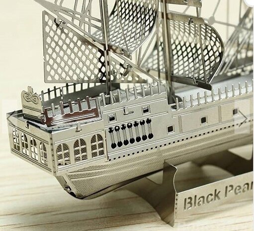 Metalen bouwpakket ZOYO Black Pearl Pirate Ship  3D Laser Cut 