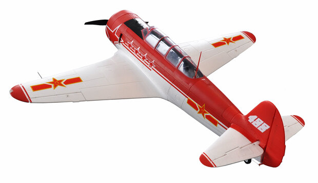 RC vliegtuig 24100 AMXFLIGHT YAK-11 rood/wit EPO 6S PNP