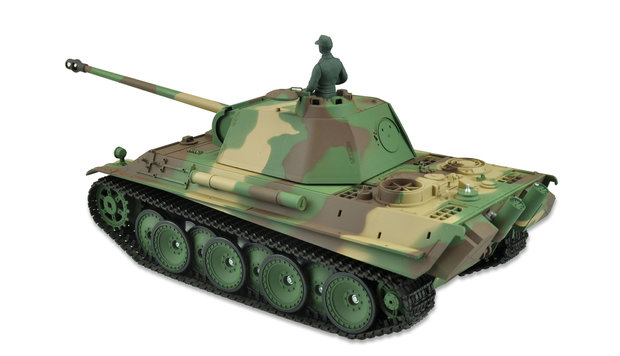 RC tank Panther G 2.4GHZ IR/BB V7.0 met rook en geluid en luxe houten kist