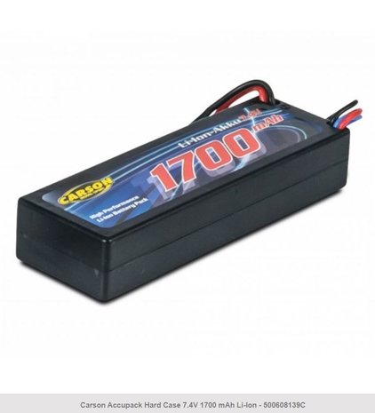 500608139, Accu pack 7,4/1700mAh Lilo met tamiya plug